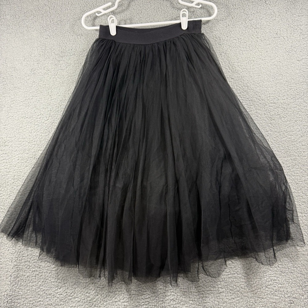 Bailey 44 Women's S Black Tulle Full Midi Skirt Ballet Whimsygoth Dark Romantic - Picture 6 of 15